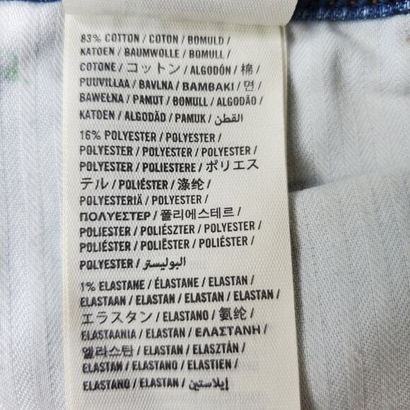 Abercrombie & Fitch Women's Paint Splatter Cutoff Shorts Size 2/26 Stretch Denim - Picture 4 of 6